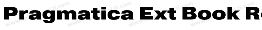 Pragmatica Ext Book Reg字体转换